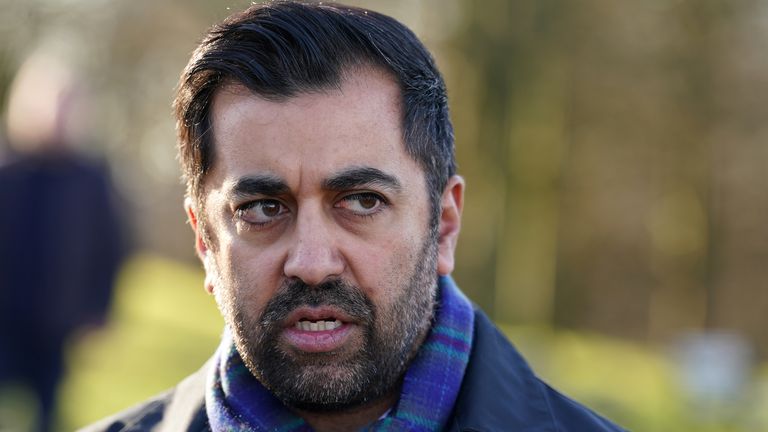 File photo dated 26/02/24 of Humza Yousaf who has dismissed as "ludicrous" and "completely untrue" suggestions of a conflict of interest over his decision to give �250,000 to an aid agency in Gaza. The First Minister had announced the donation to UNRWA as he met officials from the organisation on November 2 last year while his parents-in-law were among millions under siege in the enclave. Issue date: Saturday March 9, 2024.