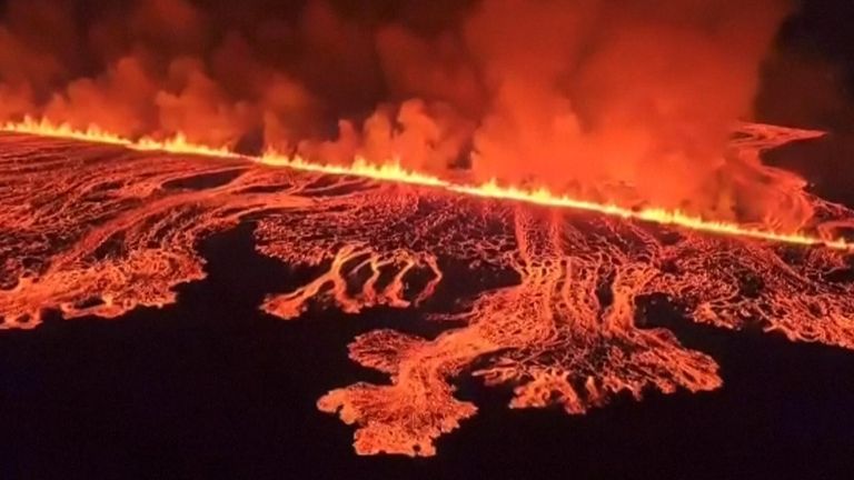 A volcano in Iceland has erupted for the fourth time since December