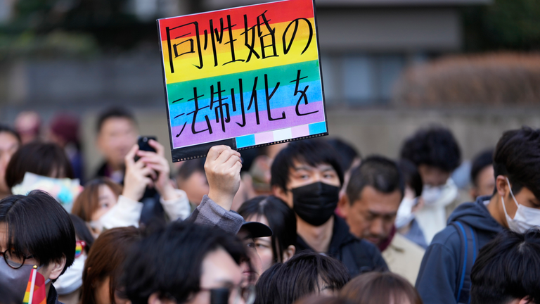 Japans Same Sex Marriage Ban Ruled Unconstitutional World News Sky