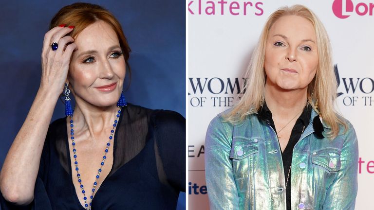 JK Rowling and India Willoughby Photo: Reuters/PA