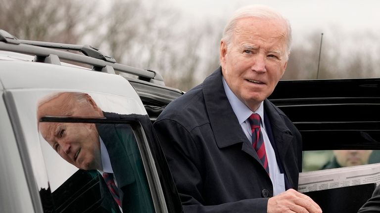 President Joe Biden on Tuesday. Pic: AP