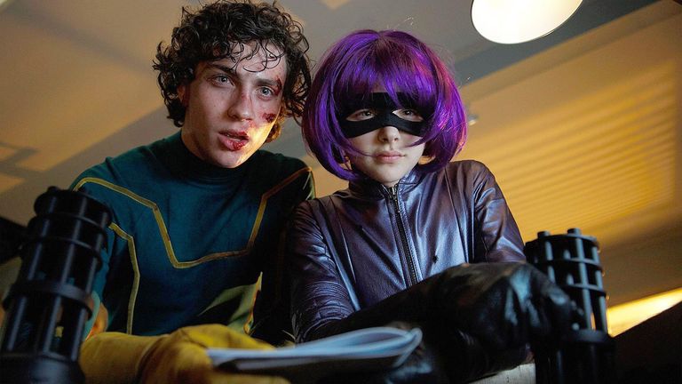 Aaron Taylor-Johnson and Chloe Grace Moretz in Kick Ass
Pic: Alamy