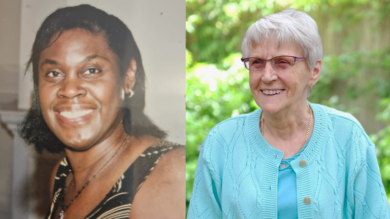 Beverley Sowah (left) and Enid Heap. Pics: PA