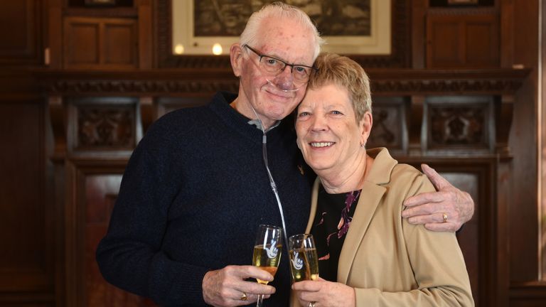 Ian and Marlyn Anderson scooped £1m in the EuroMillions. Pic: PA