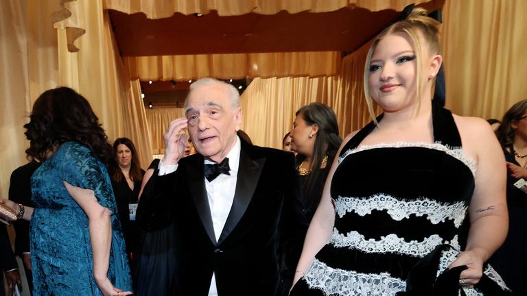 (R-L): Martin Scorsese and his daughter Francesca Scorsese. Pic: Reuters