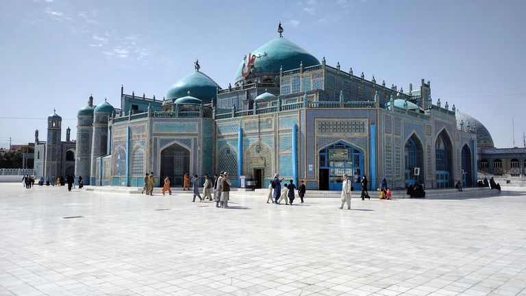 The mausoleum of Ali in Mazar-e-Sharif.  Pic: Untamed Borders  