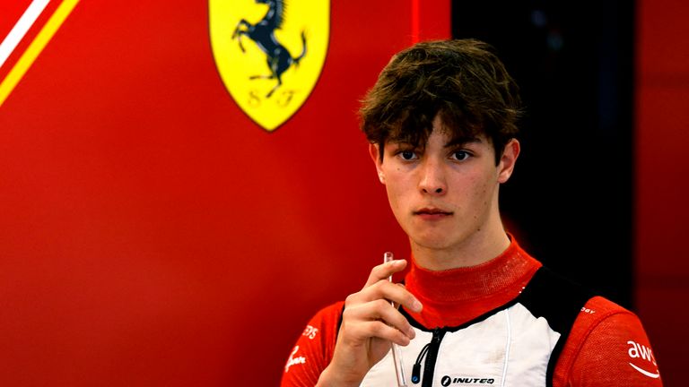 Ferrari driver Oliver Biermann before training (Photo: Reuters).