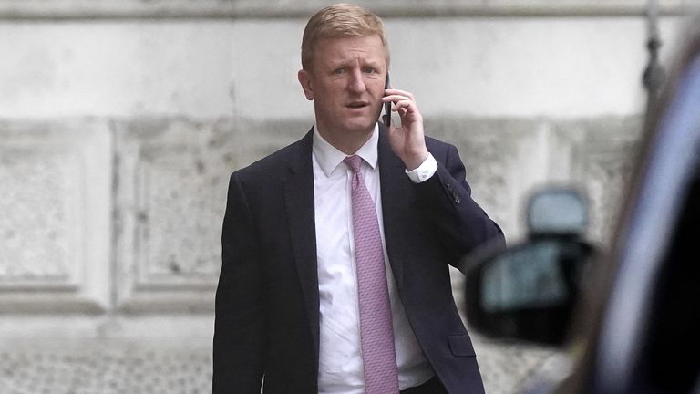 Deputy Prime Minister Oliver Dowden outside 10 Downing Street in London. Picture date: Friday December 29, 2023.
