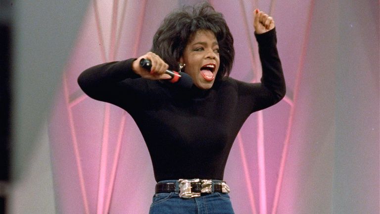 Pic: AP
FILE - In this Nov. 15, 1988 file photo,m talk-show host Oprah Winfrey shows off her new figure in Chicago after she lost 67 pounds following a liquid diet and exercise. On Friday, Nov. 20, 2009, Winfrey announced during a live breoadcast of "The Oprah Winfrey Show, in Chicago that her powerhouse daytime television show, the foundation of a multibillion-dollar media empire with legions of fans, will end its run in 2011 after 25 seasons on the air. (AP Photo/Charles Bennett, File)
