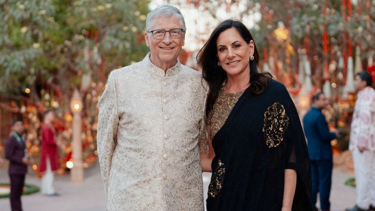 Bill Gates and Paula Hurd.
Pic: Reliance/Reuters