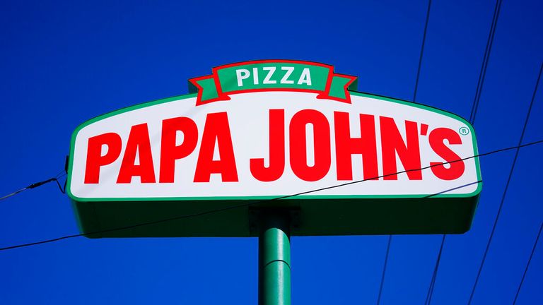  Papa John&#39;s Pizza restaurant in Plymouth Meeting, Pa., Wednesday, Sept. 29, 2021. (AP Photo/Matt Rourke)