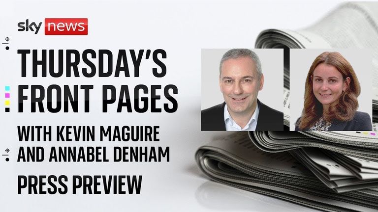 The Daily Mirror&#39;s associate editor Kevin Maguire, and the Telegraph&#39;s deputy comment editor Annabel Denham