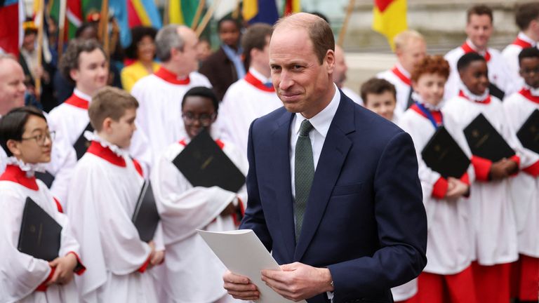 The Prince of Wales attended the annual Commonwealth Day service at Westminster Abbey.Image source: Reuters