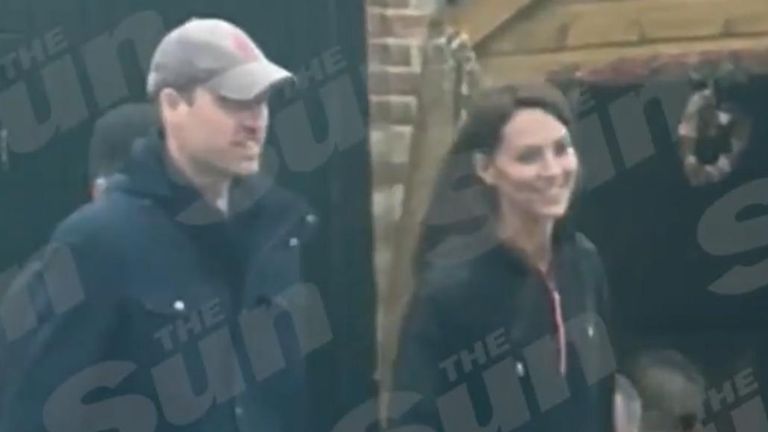 Princess of Wales is filmed shopping. Pic: The Sun/TMZ