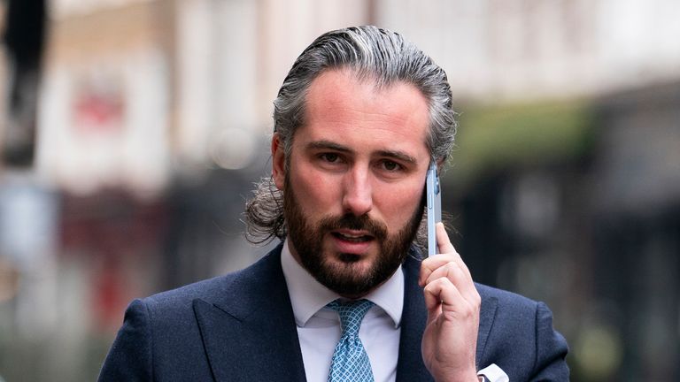 Ricky Lawrence outside the Nightingale crown court held at the Grand Connaught Rooms, Holborn, central London, where he is on trial charged with assaulting Instagram star and model Chloe Othen on October 15 2022. Picture date: Tuesday March 5, 2024.