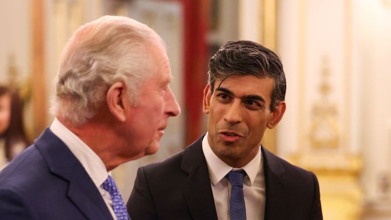 Honours are nominated by Rishi Sunak, and approved by the King. Pic: PA