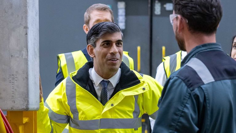 Rishi Sunak says national insurance is a 'tax on work'. Pic: PA