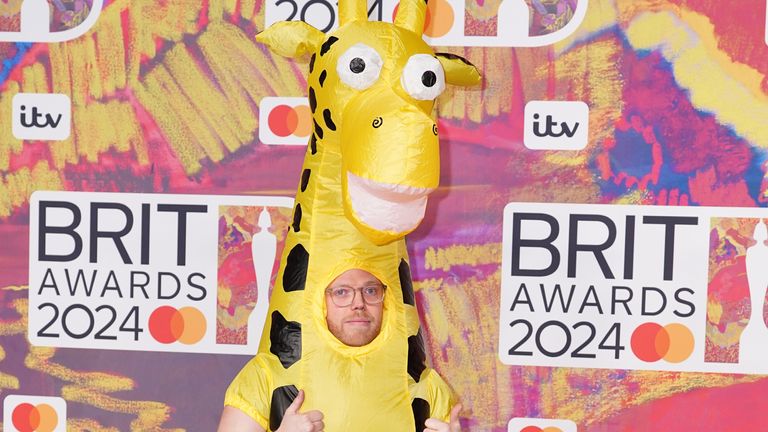 Rob Beckett attending the Brit Awards 2024 at the O2 Arena, London. Picture date: Saturday March 2, 2024. Pic: Ian West/PA

