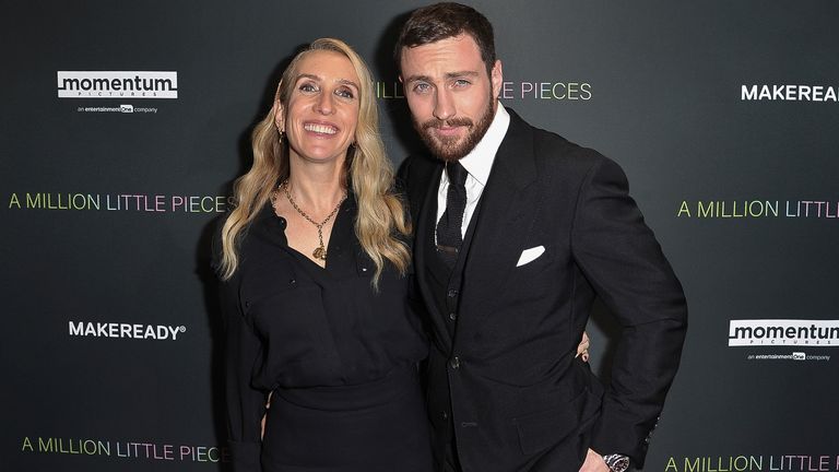 Sam Taylor-Johnson and Aaron Taylor-Johnson attend a special screening of  &#39;A Million Little Pieces;.
Pic:AP