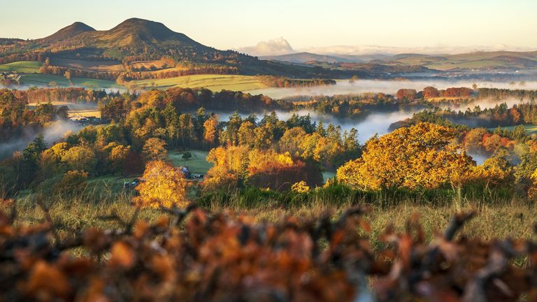 Scott's View in the Scottish Borders, overlooking the valley of the River Tweed, is reputed to be one of the favourite views of Sir Walter Scott. Pic: PA