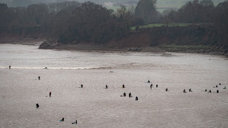 The wave has become a draw for surfers and bodyboarders. Pic: PA
