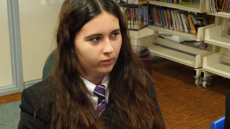 A Woodside High School pupil quizzed during a sex and relationships lesson