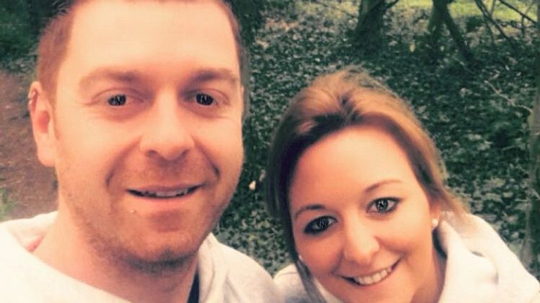 Shane Gilmer and Laura Sugden. They were attacked when a man broke into their home with a crossbow in 2018. Shane was killed.