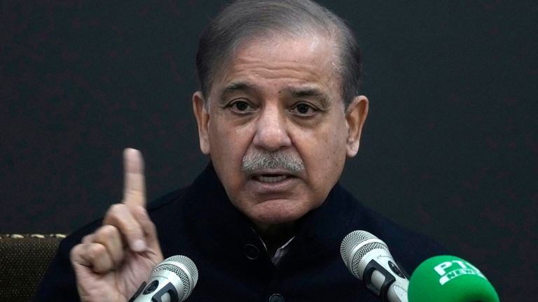 Shehbaz Sharif. Pic: AP