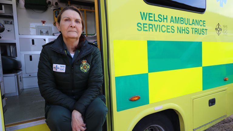 Paramedic Julie Owen said she feared for her life on the night she was assaulted. Pic: Welsh Ambulance Service