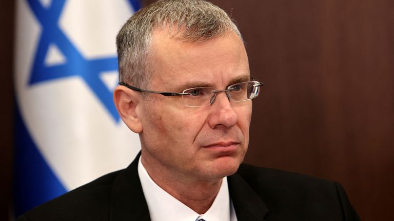 Israel&#39;s Minister of Justice Yariv Levin. Pic: Reuters