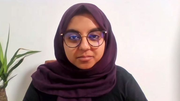 Yasmine Adam, spokesperson for Muslim Association of Britain