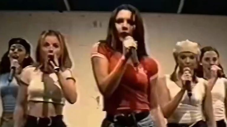 The Spice Girls released the video today