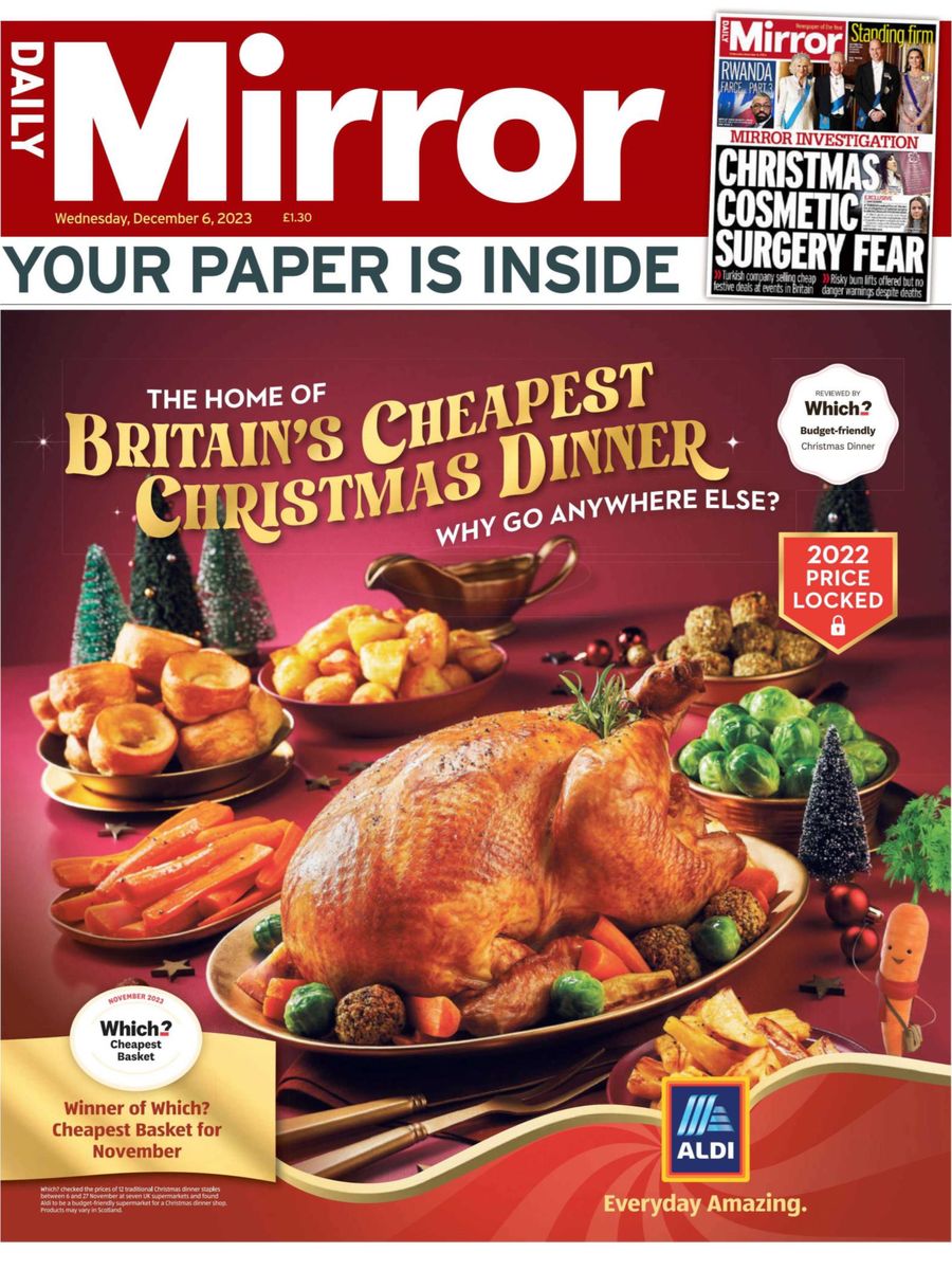 Aldi's 'cheapest Christmas dinner' advert misled shoppers, says