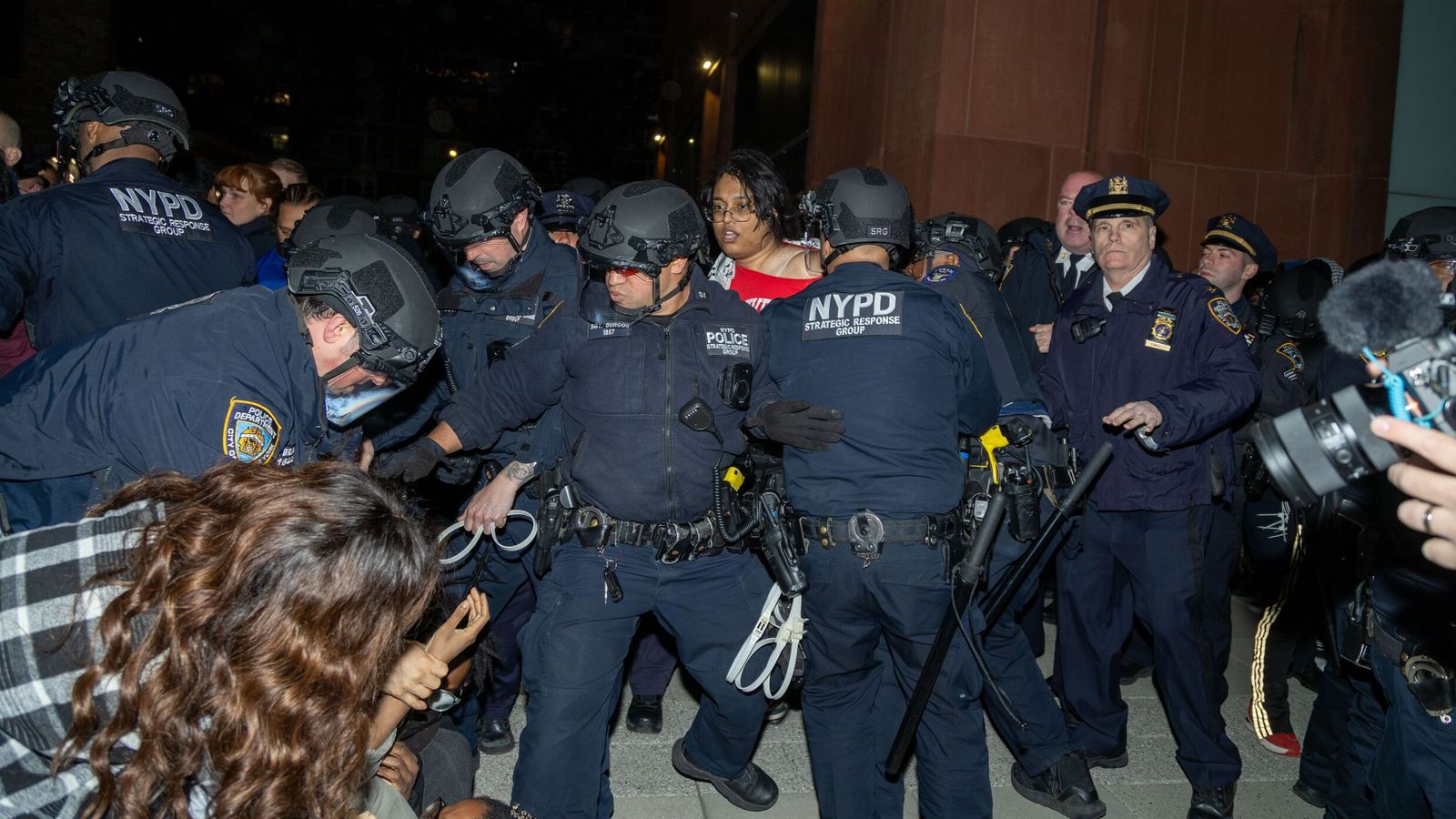 More than 100 arrested at New York University as campus protests spread