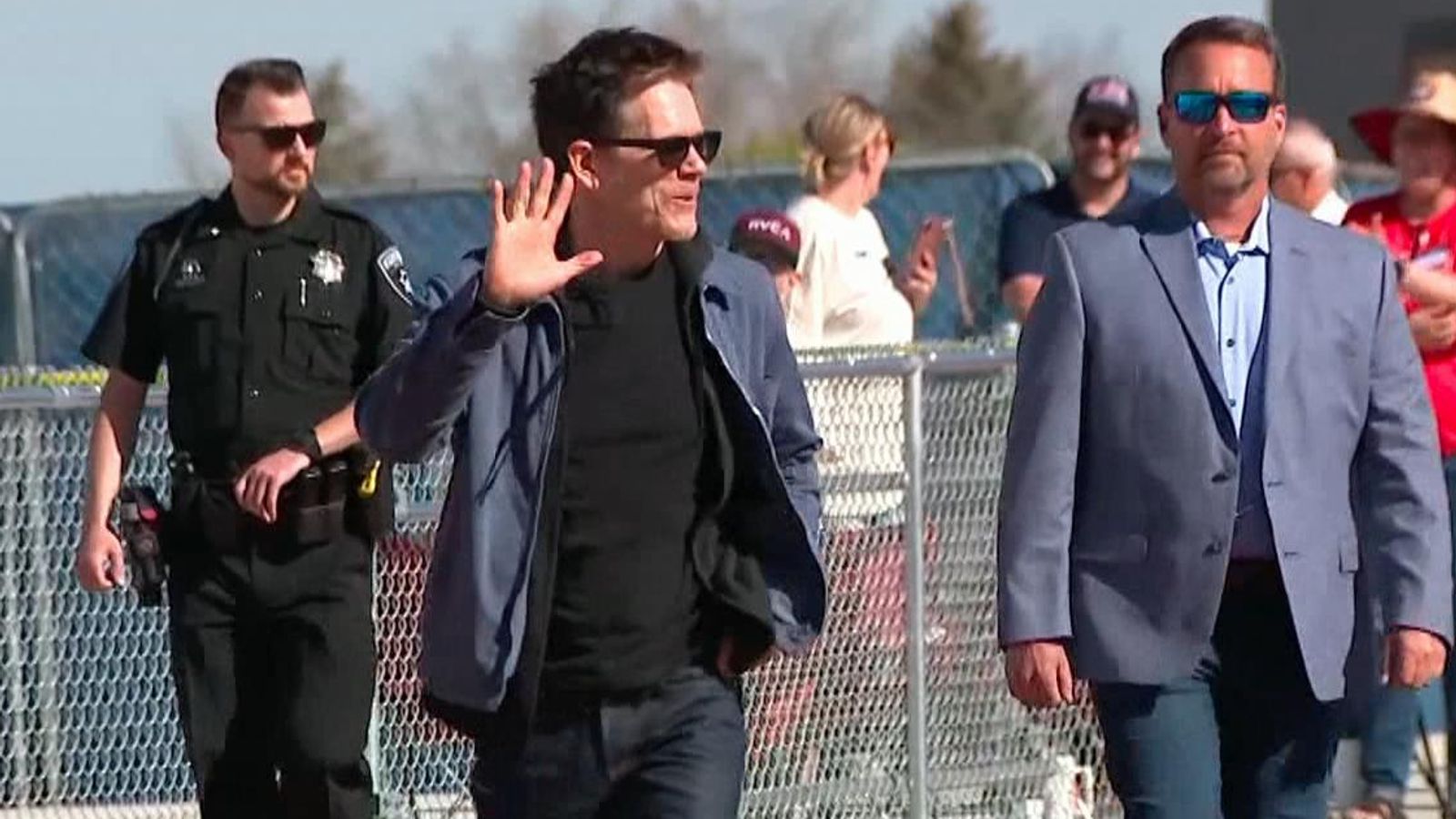 Actor Kevin Bacon Returns to Utah High School Where Footloose Was Filmed