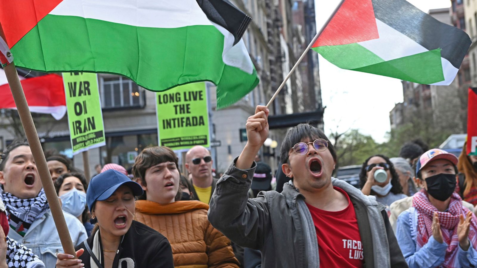 Dozens arrested at Yale University and Columbia cancels classes amid pro-Palestinian protests