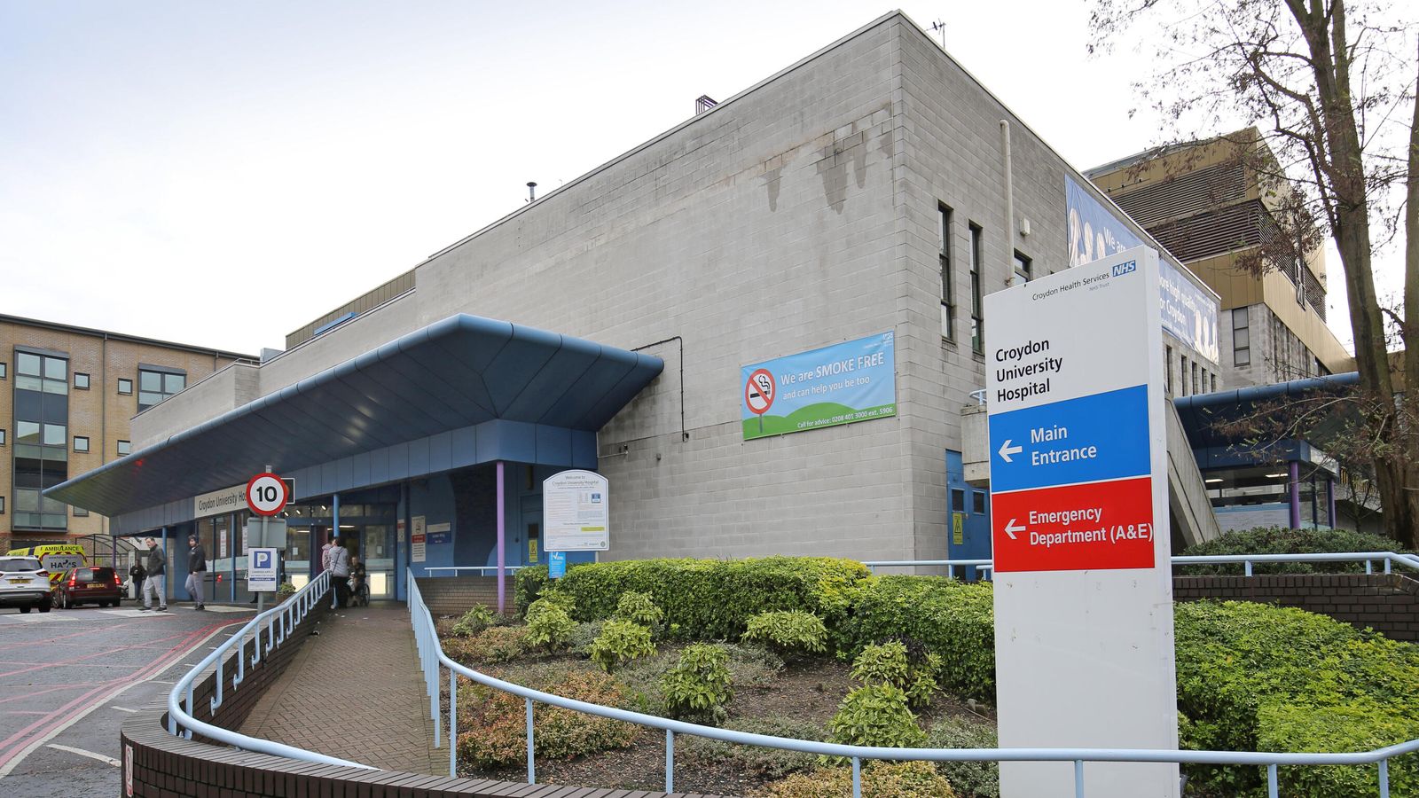 London hospital partially locked down after woman swallows poison