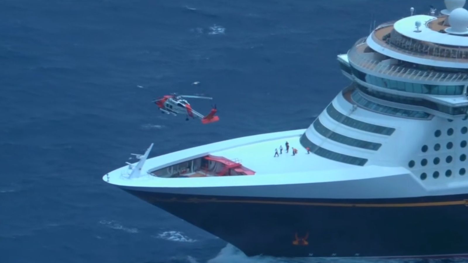 Pregnant woman airlifted from Disney cruise ship