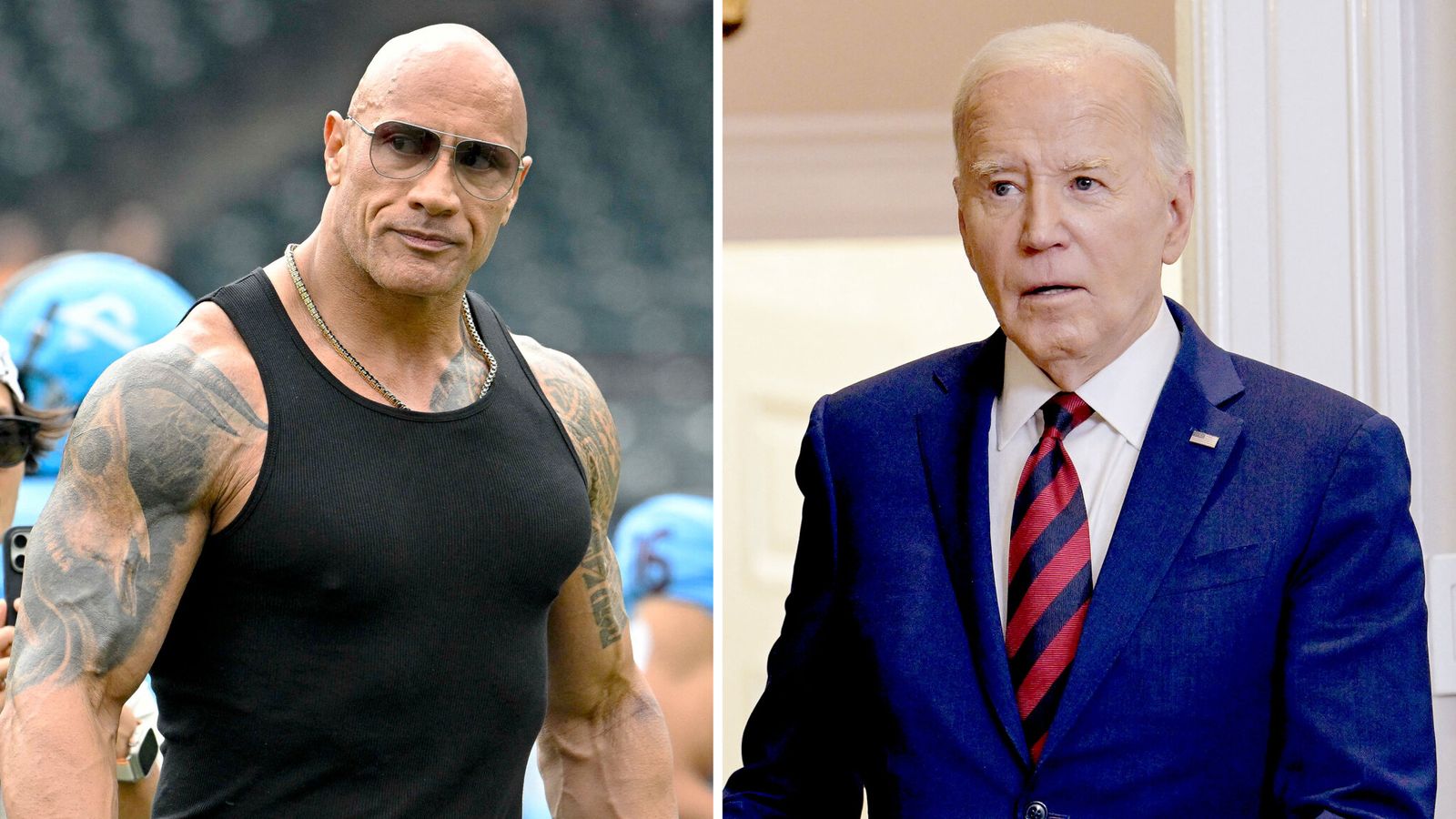 What did Dwayne 'The Rock' Johnson say about Joe Biden and the US election in Fox News interview?