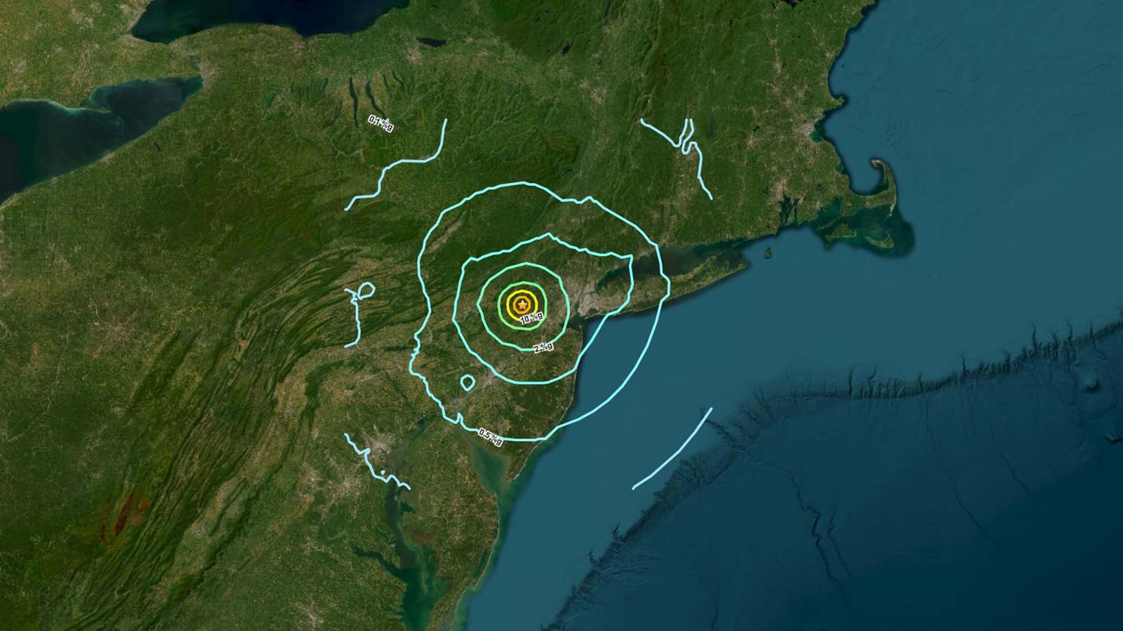Earthquake hits US east coast - shaking buildings in New York