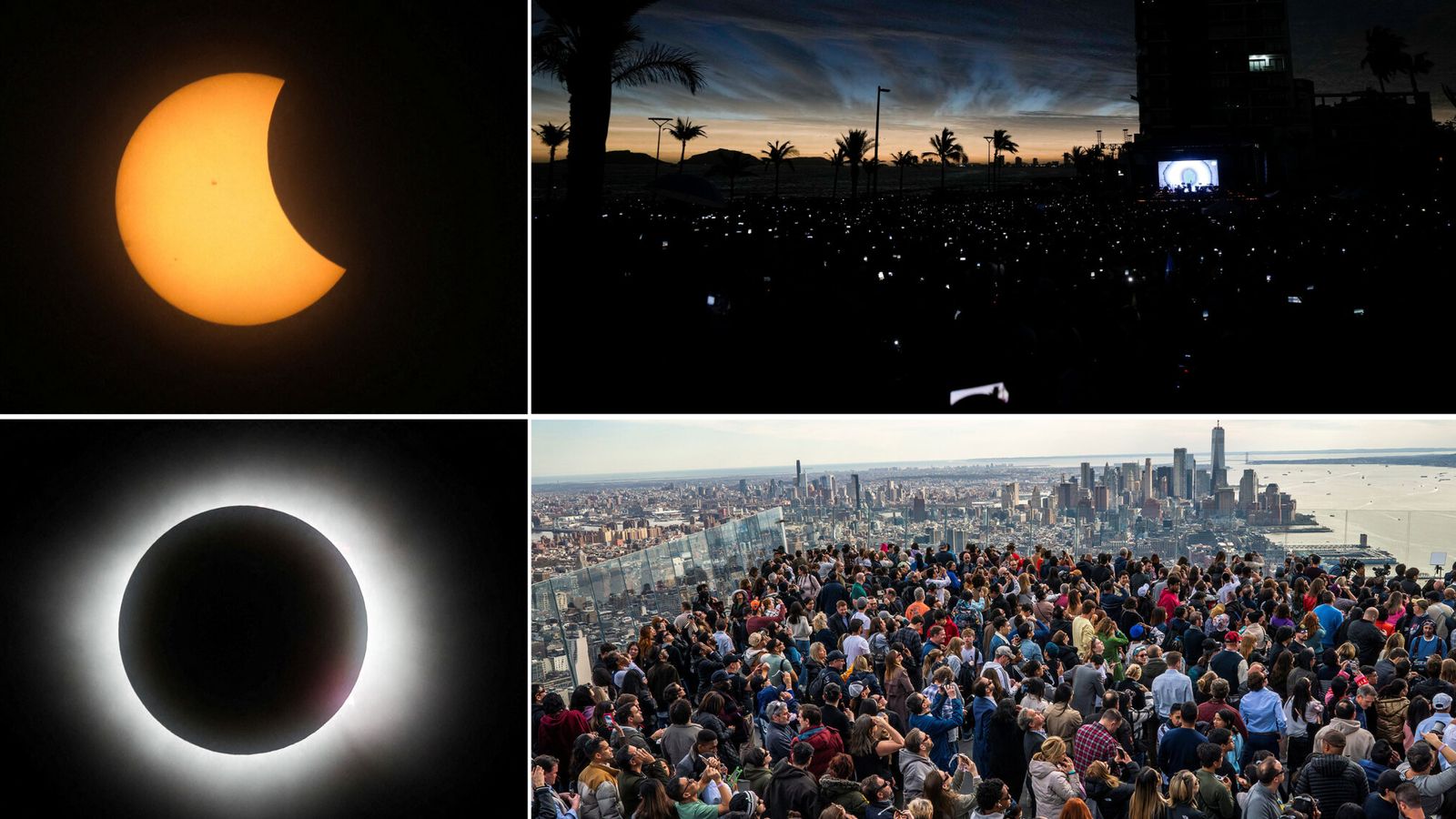 Total eclipse plunges parts of Mexico, US and Canada into darkness