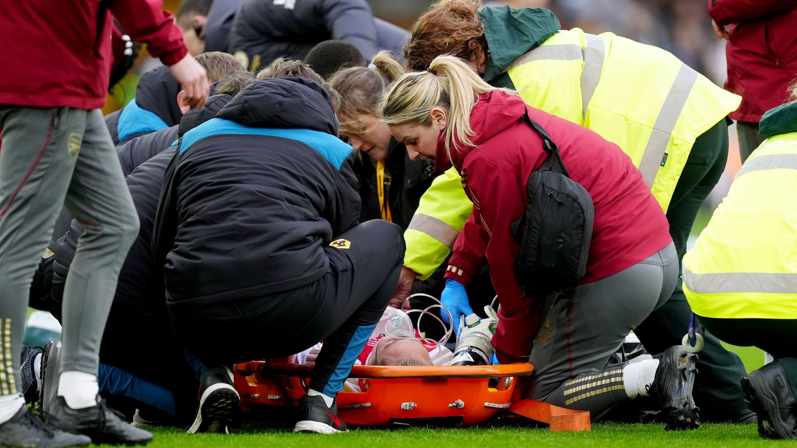 Arsenal midfielder Frida Maanum 'stable' after collapsing during Conti Cup final