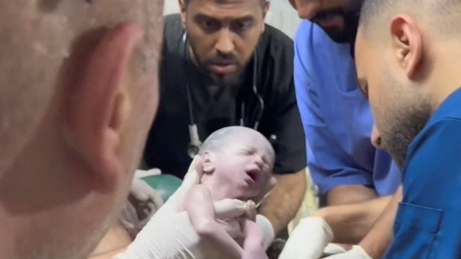 Gaza: Newborn baby saved from womb of mother killed in Israeli strike ...