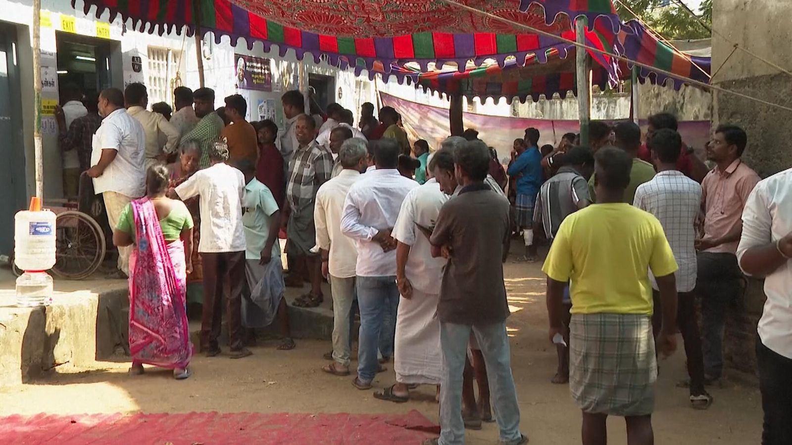 India Election: Queues At Polling Stations In Day One Of Voting 