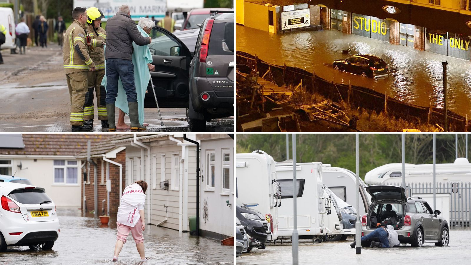 'Scary' West Sussex flooding: Rescuers warn public to 'get to high ground' with water rising -  as evacuations continue