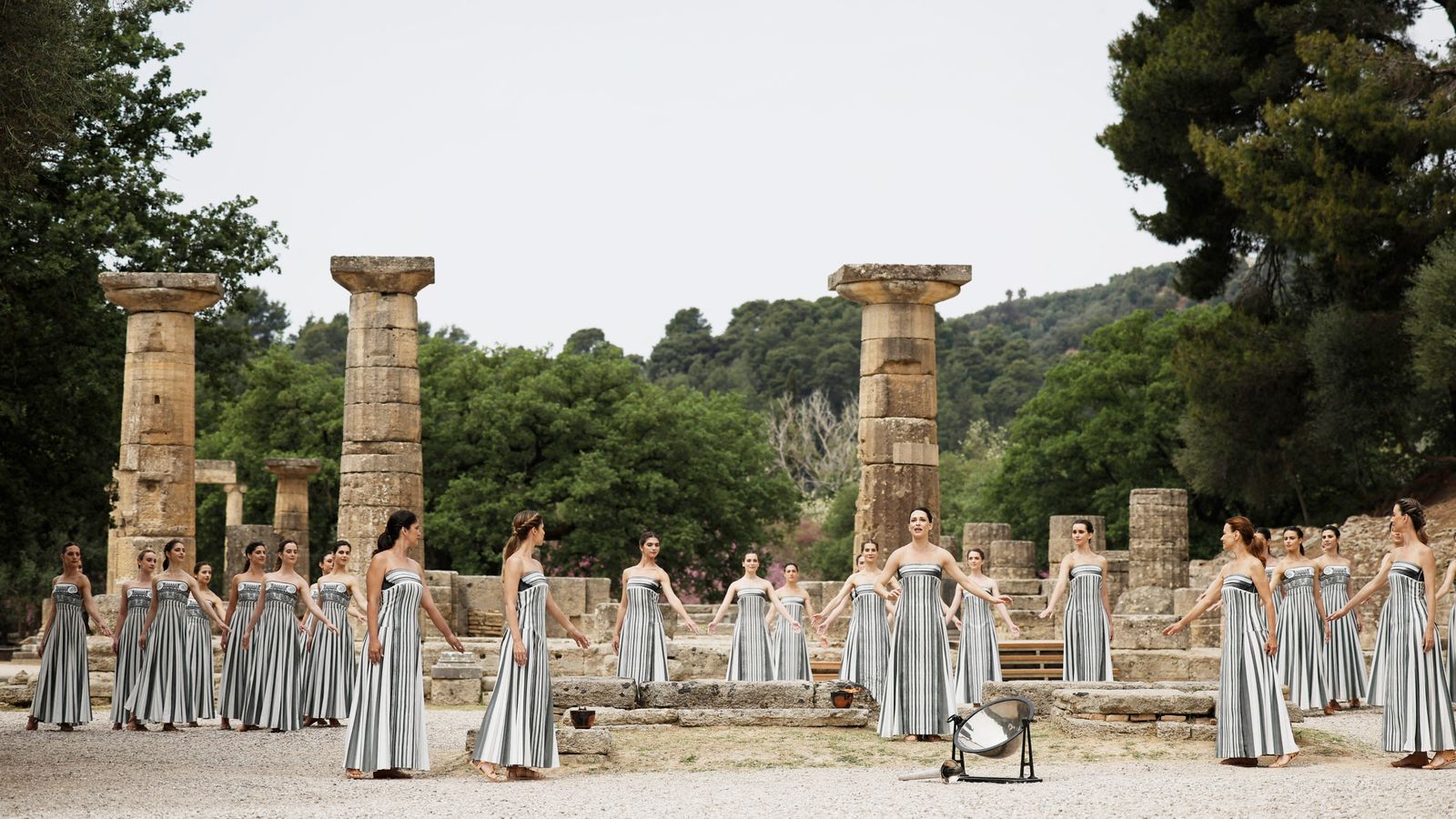 Paris Olympics torch lit at site of ancient games in Greece | World ...