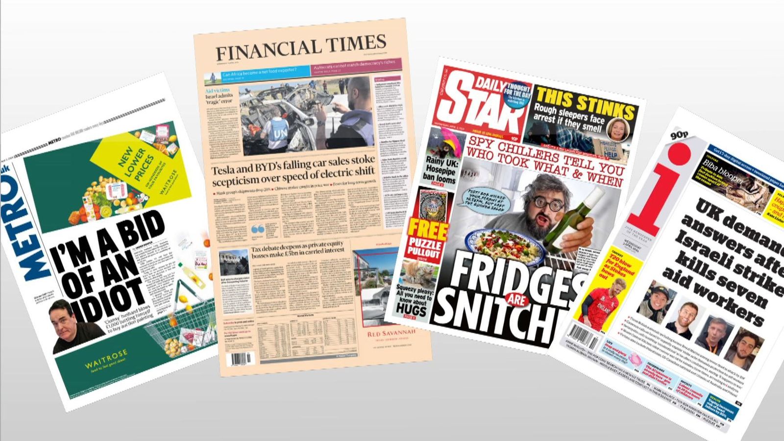 Press Preview: Wednesday's front pages | News UK Video News | Sky News