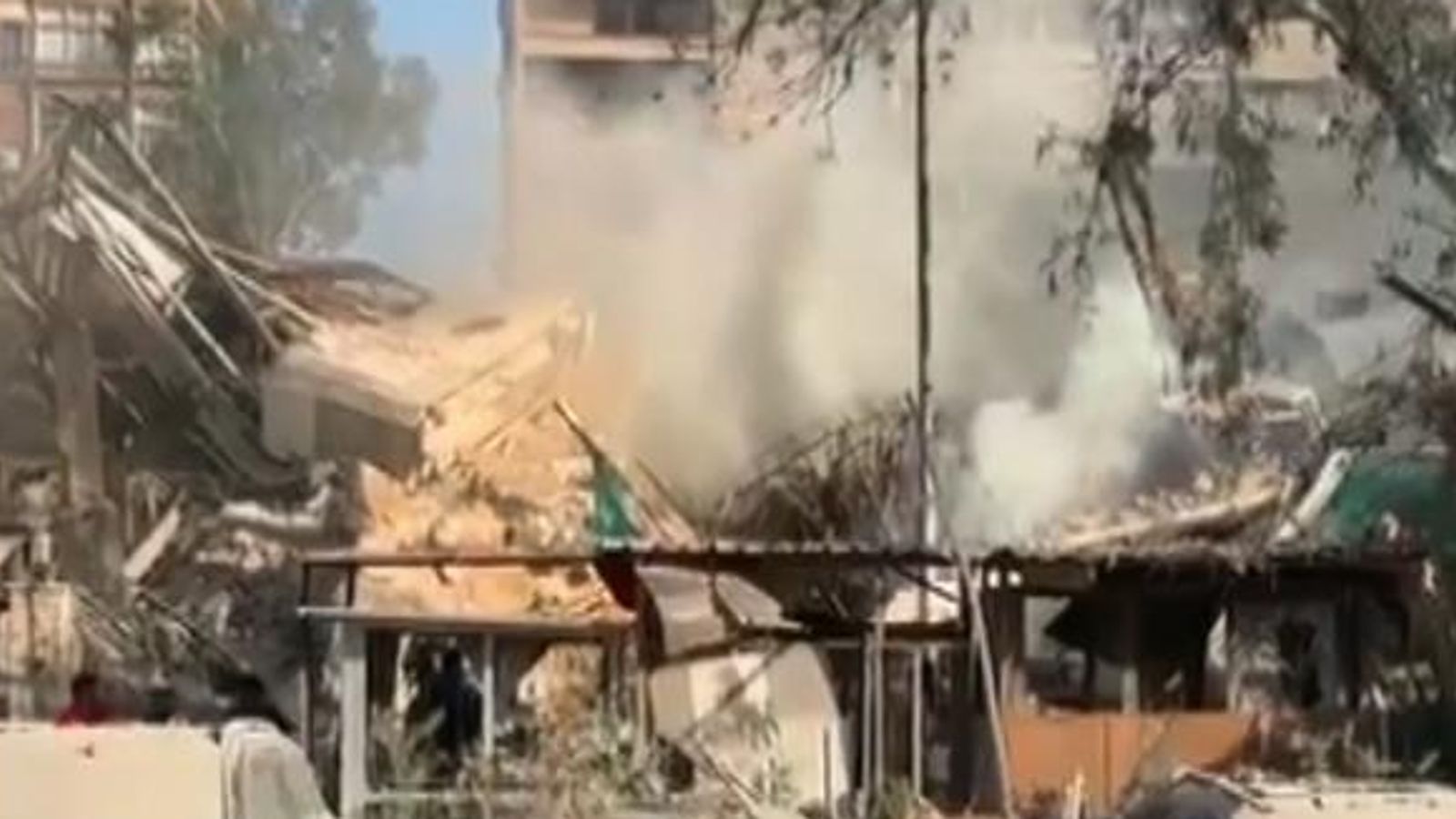 Iranian consulate in damascus destroyed world news sky news
