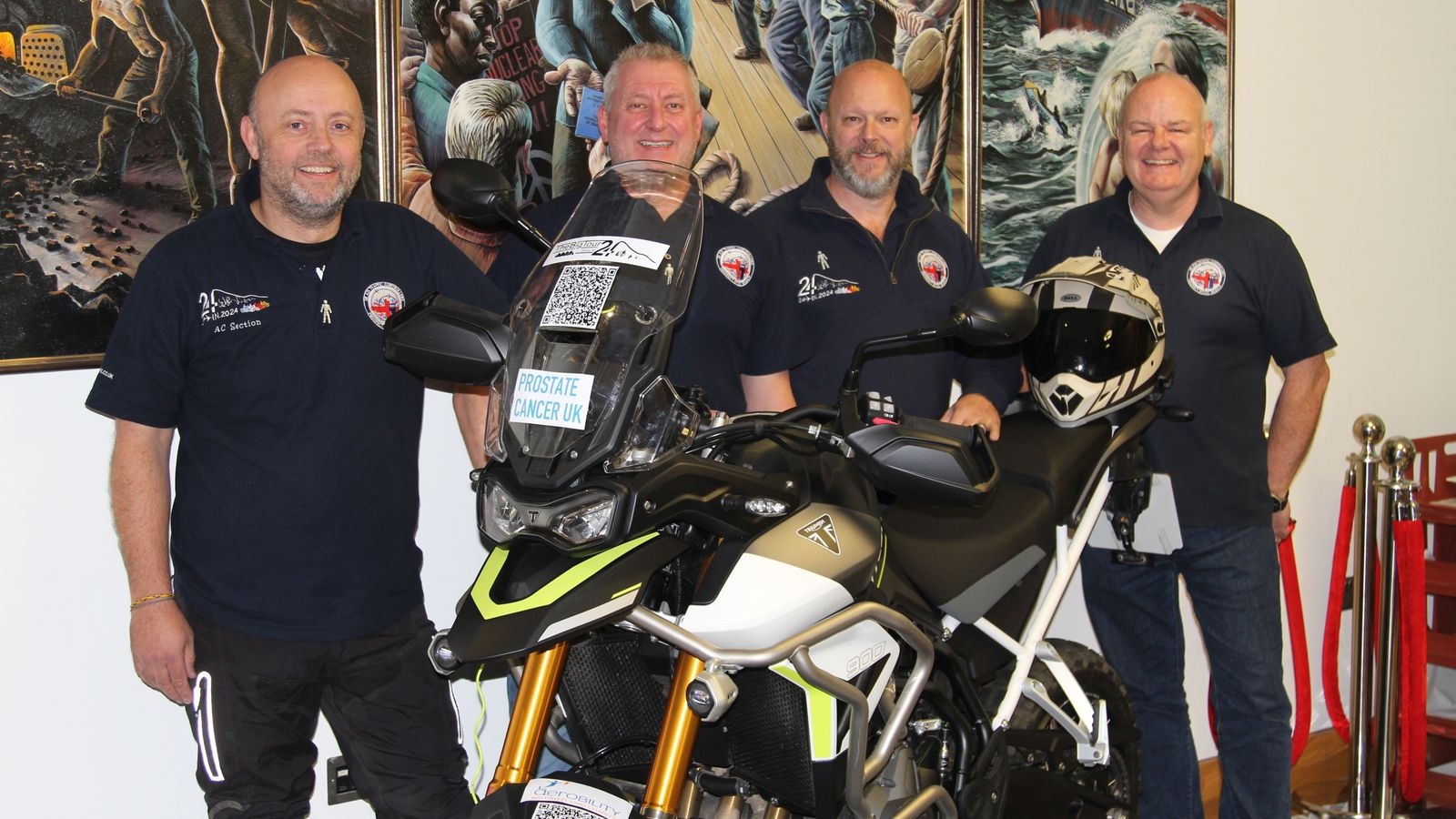 Набиране на средства за мотоциклети от Абърдийн до Гибралтар в памет на мъж, починал от рак на простатата