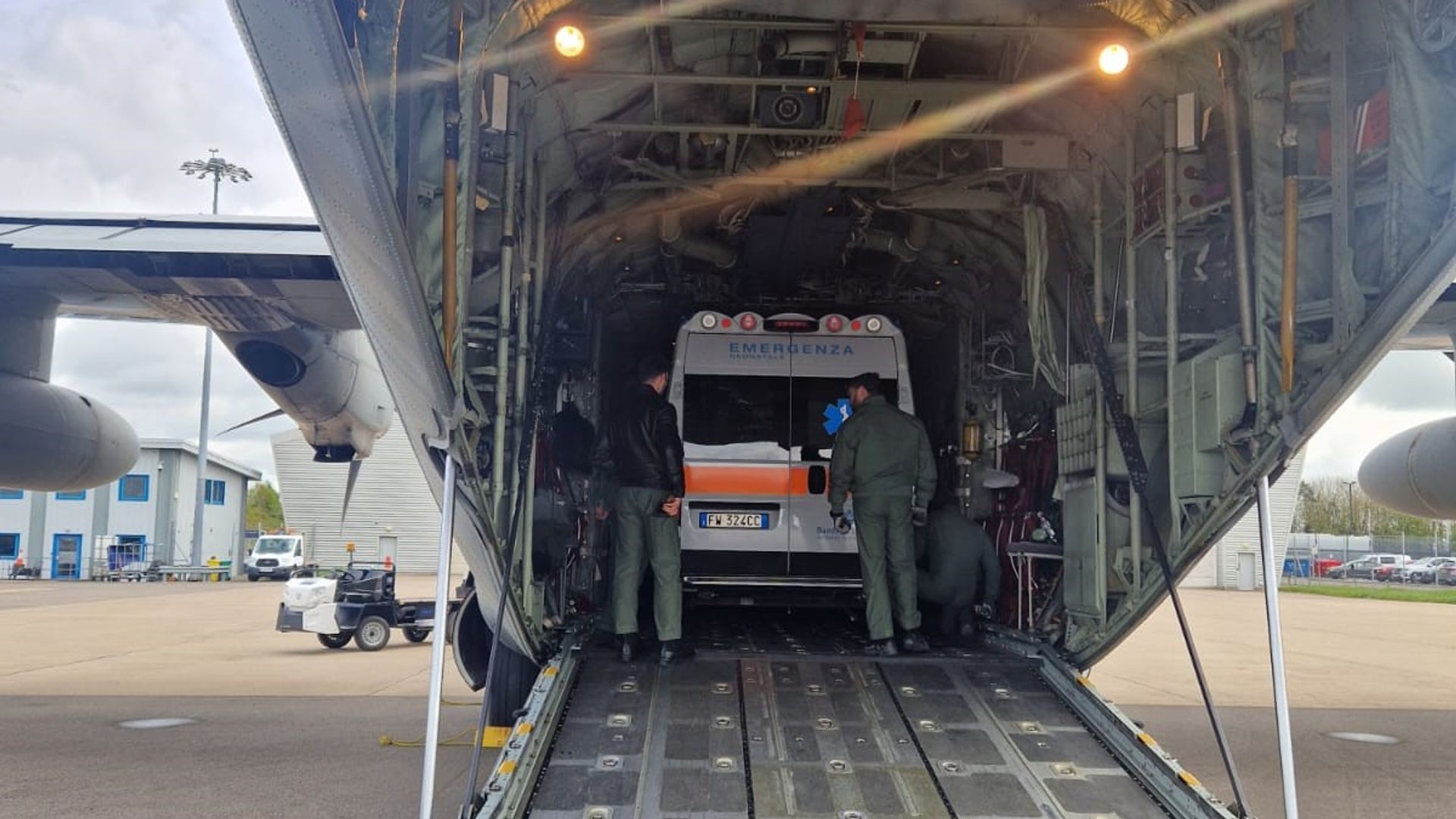 Newborn baby flown from UK in military plane for treatment after Italy intervened